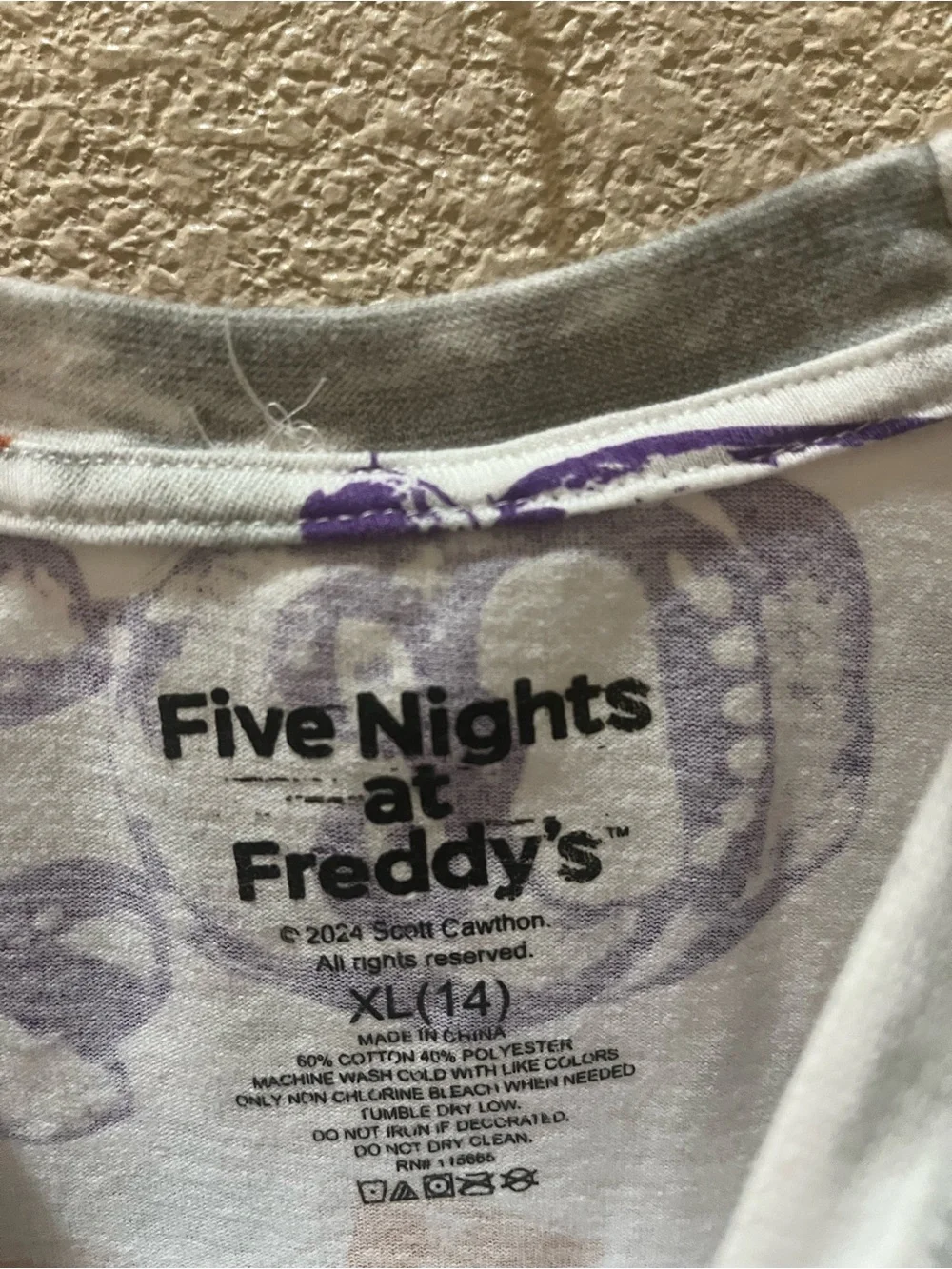 Five Nights At Freddy’s Tee - kid’s XL but would fit small adult.